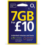 7 GB Data + Unlimited UK Minutes & Texts O2 Network For 30 Days (O2 £10 Bundle)